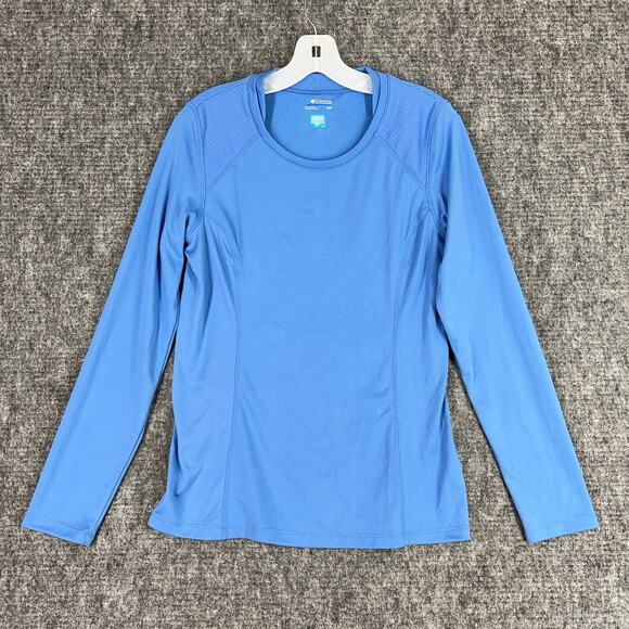 Columbia Shirt Women M Performance Tech Wicking Freezer-coil‎ Microfiber Fishing - Picture 1 of 7